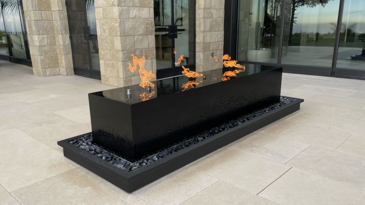 Granite Water and Fire Feature
