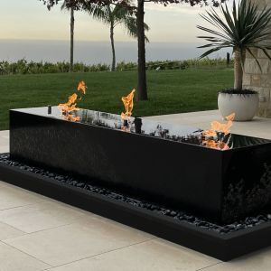 Granite Water and Fire Feature